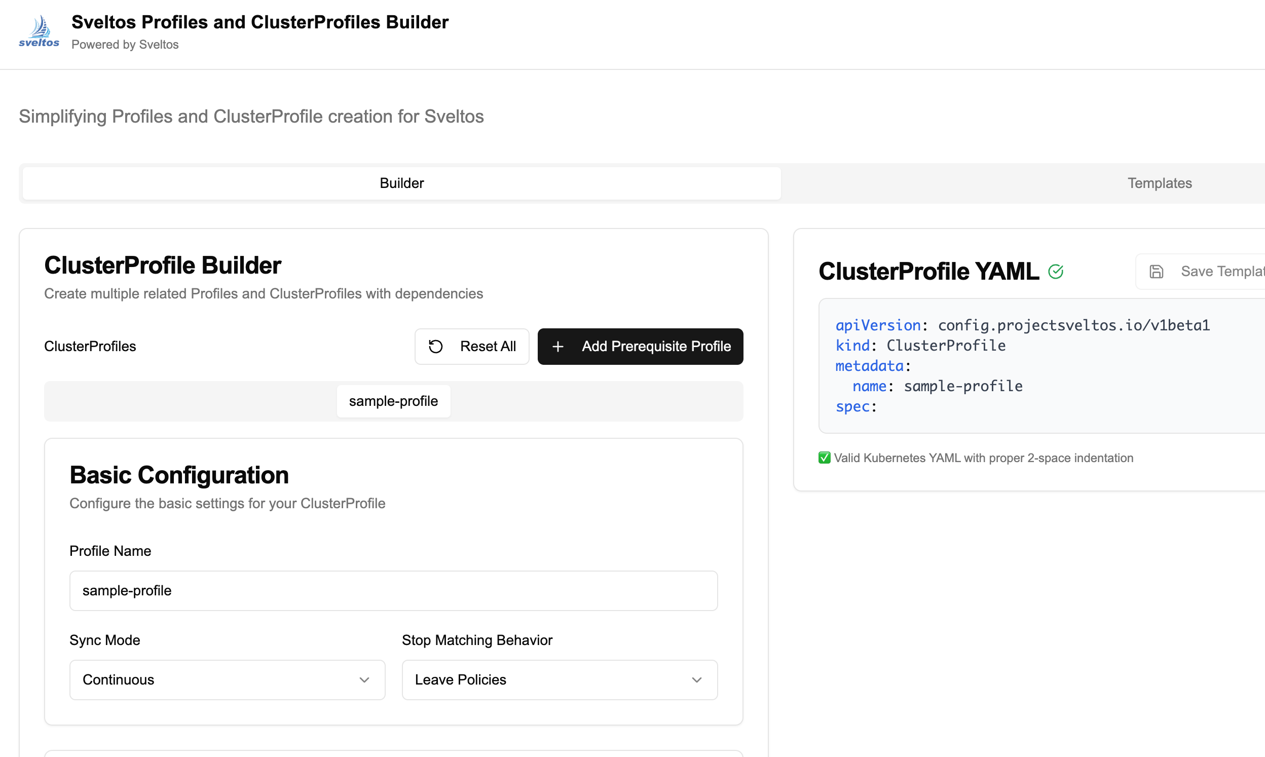 Make Sveltos Configs a Breeze with the New Vibe-Coded UI